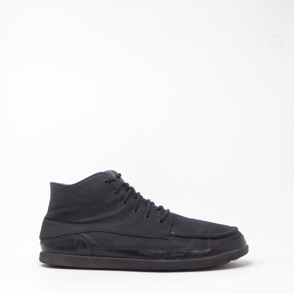 OluKai Mens Nalukai Kapa Boot Black Textile Chukka 10.5